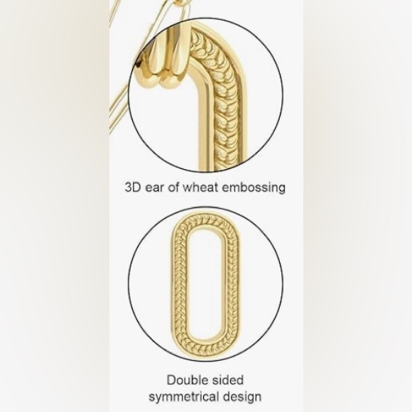 NIB O.Secret Paperclip Chain Pendant Necklace - Picture 9 of 15